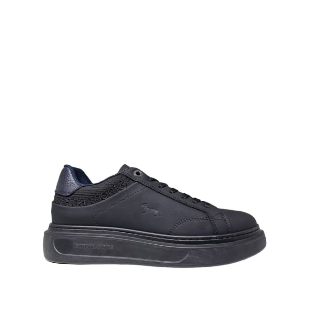 HARMONT AND BLAINE NAVY MEN LEATHER SNEAKERS